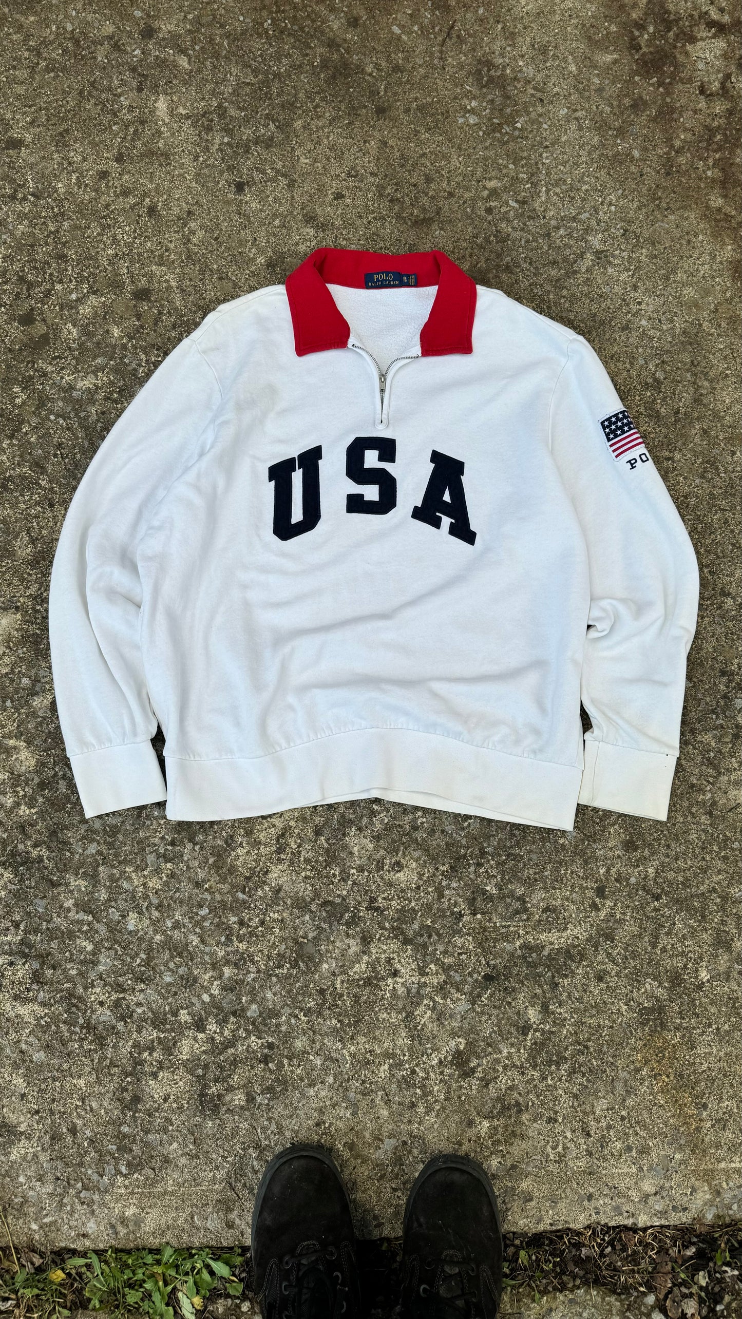 POLO RALPH LAUREN USA QUARTERZIP (L)