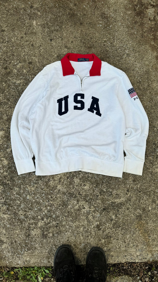 POLO RALPH LAUREN USA QUARTERZIP (L)