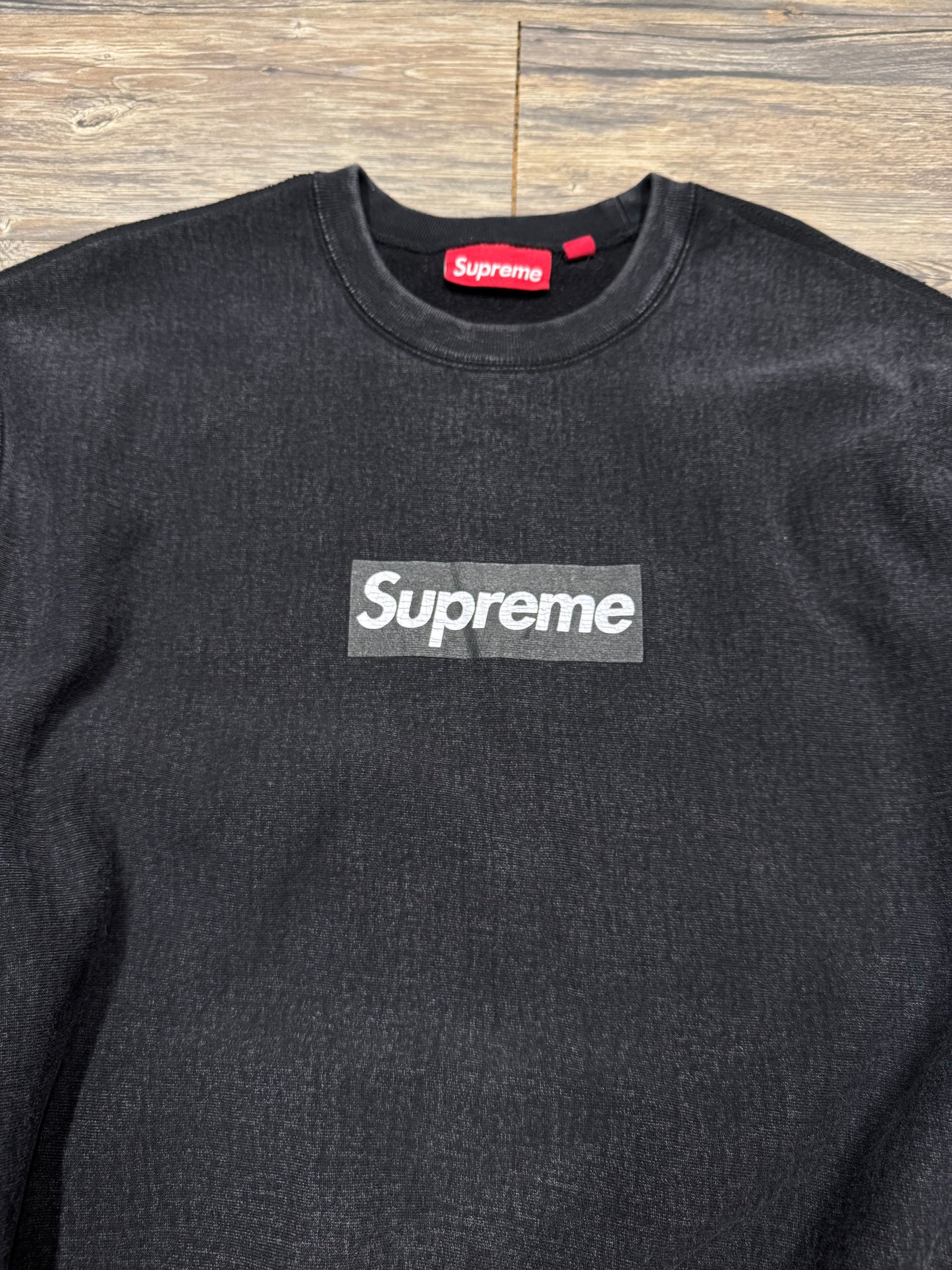 SUPREME BLACK BOX LOGO CREWNECK (S)