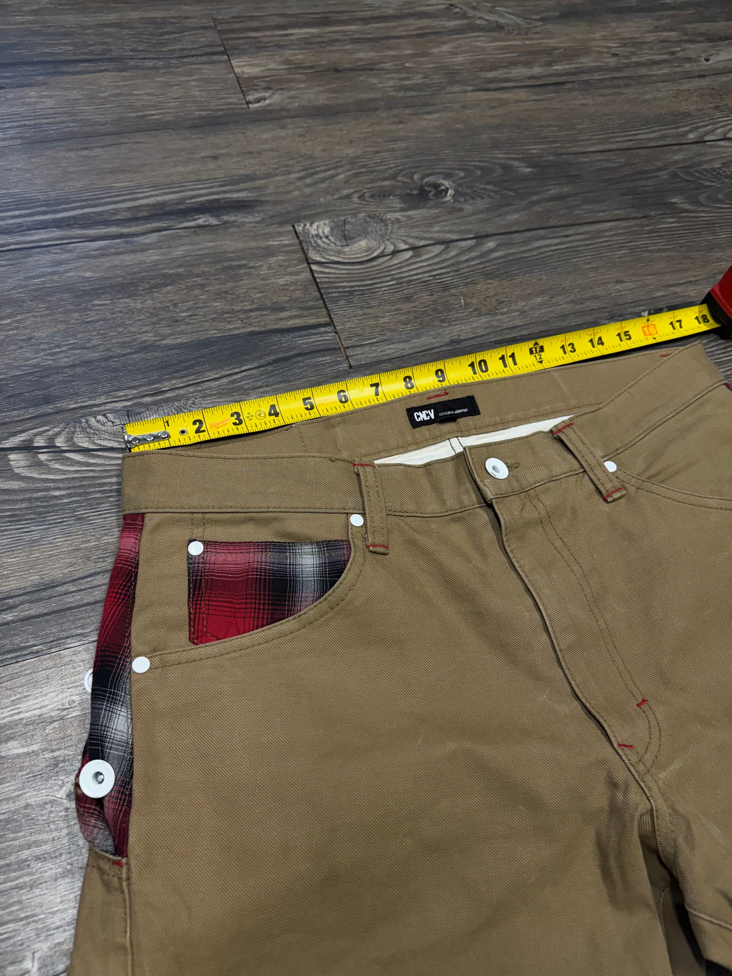 CONCAVE BUTTON FLAP WORK PANTS (34)