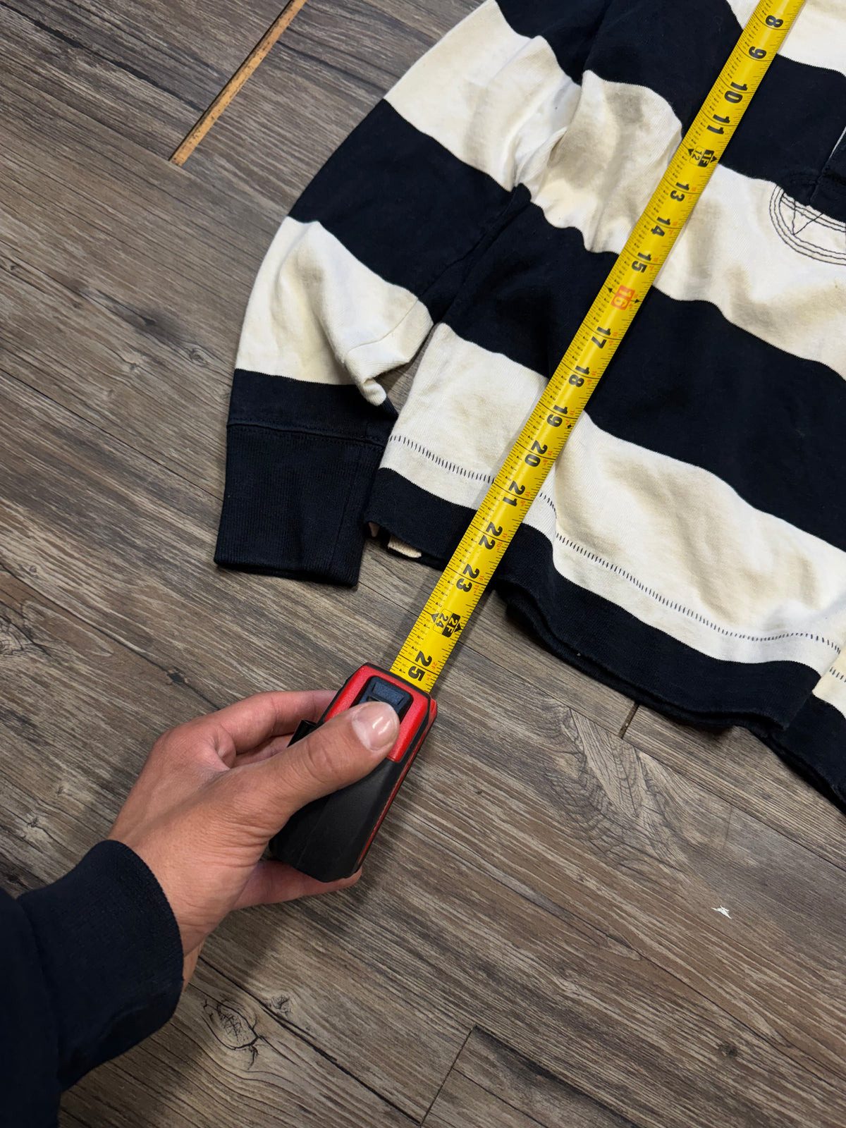 POLO RALPH LAUREN RUGBY CREST LONG SLEEVE WMNS STRIPED POLO (XS)