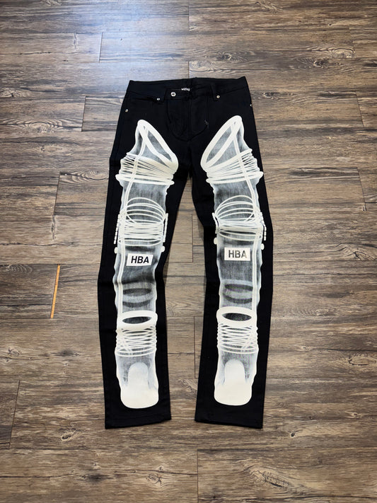 HOOD BY AIR X-RAY DENIM JEANS (32)