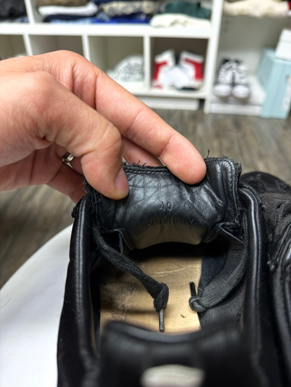 BLACK FAUX FUR MARGIELA GATS (7)