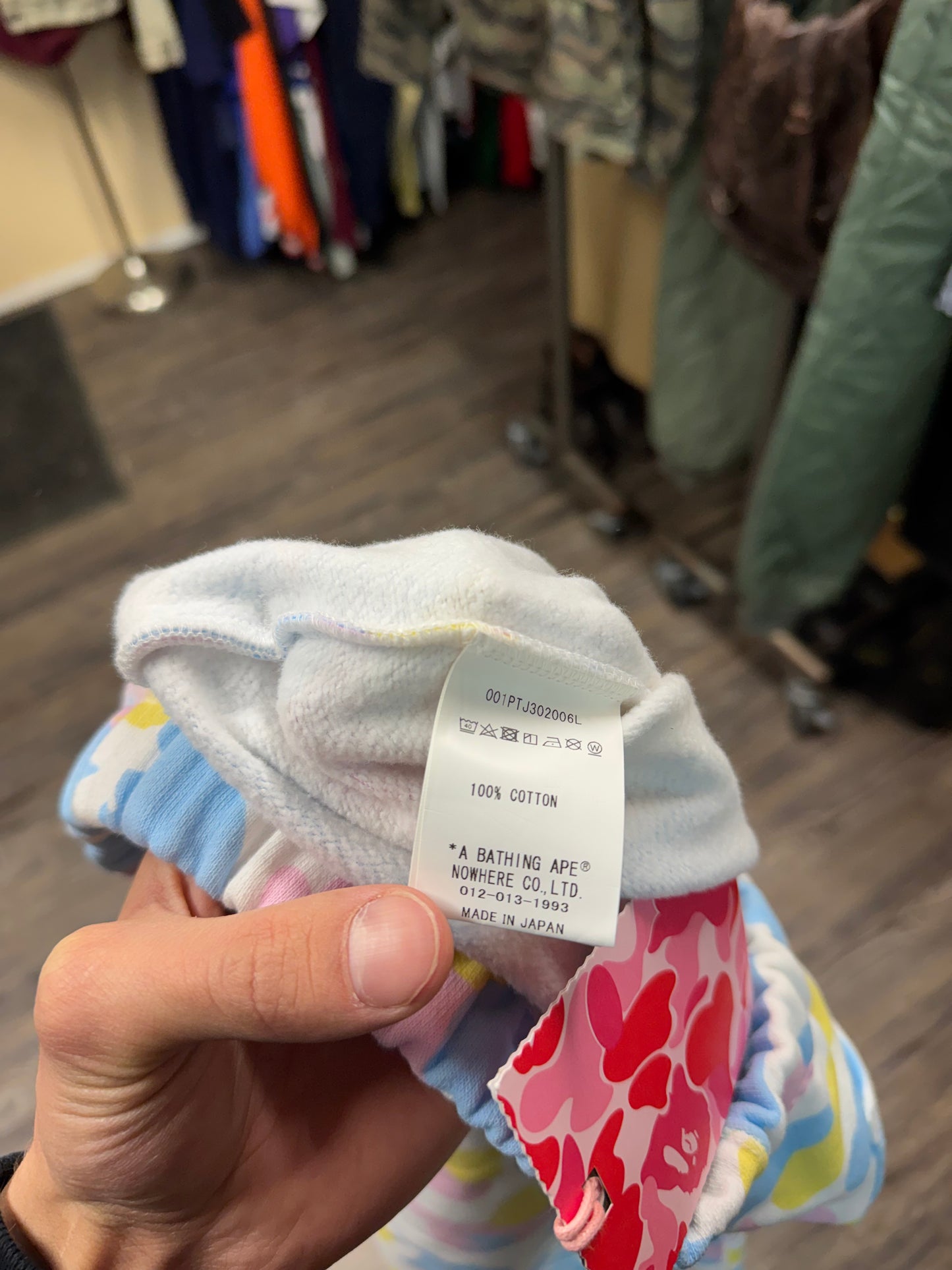 BAPE PASTEL CAMO SWEATPANTS