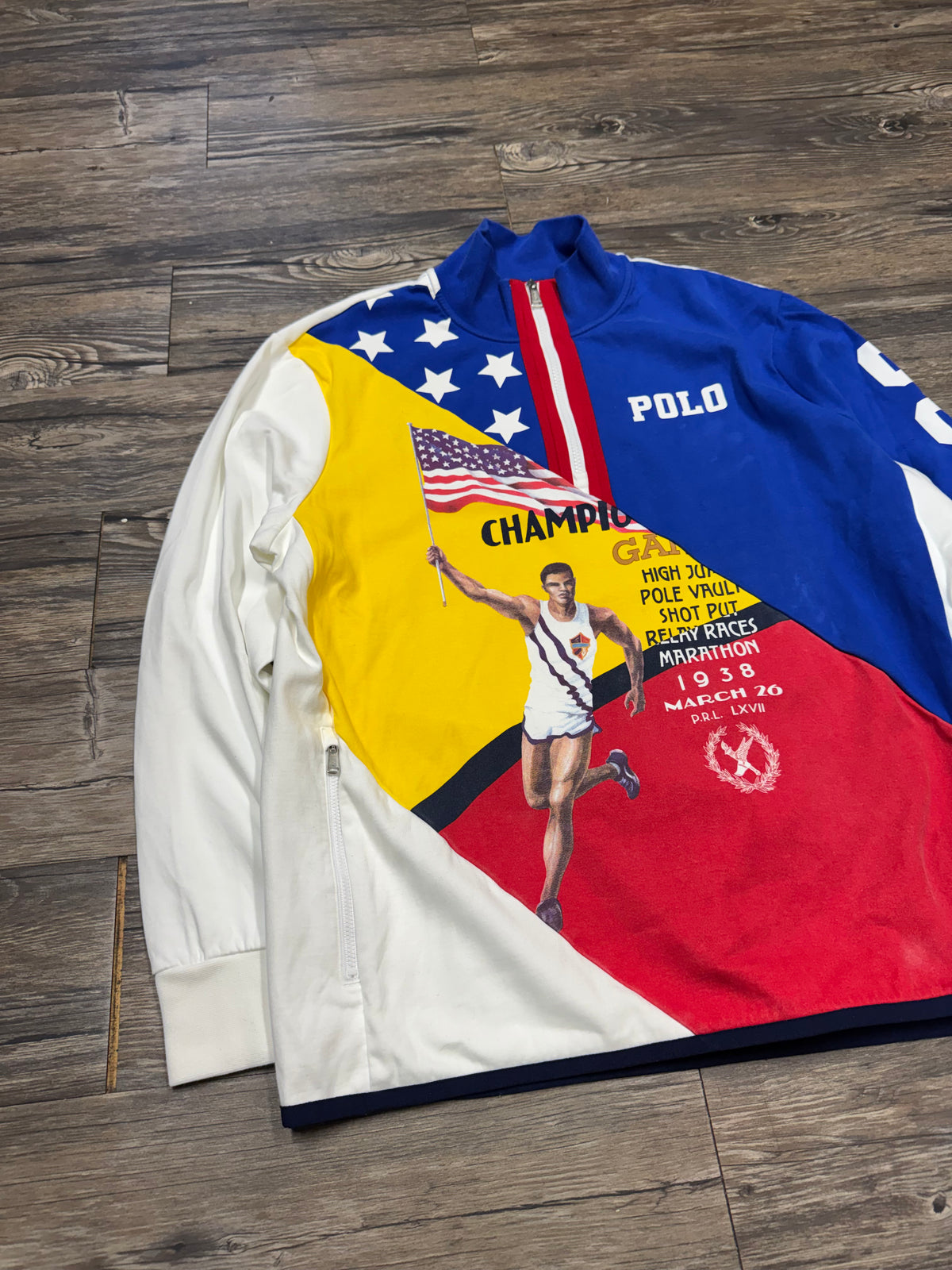 POLO RALPH LAUREN USA OLYMPICS QUARTER-ZIP (L)