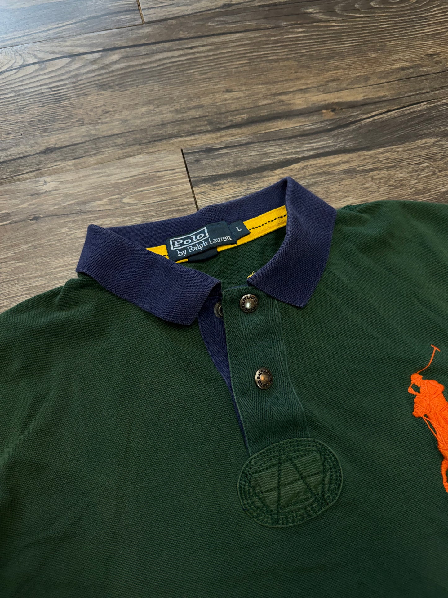 POLO RALPH LAUREN GREEN POLO BIG PONY (L)