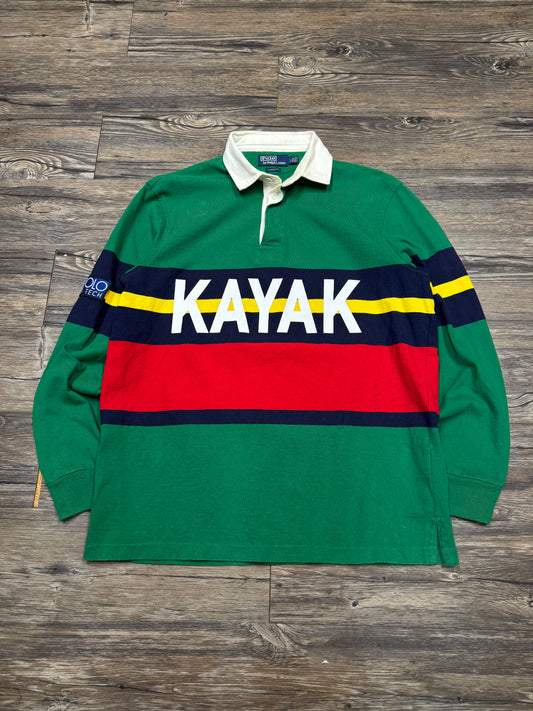 POLO RALPH LAUREN HI-TECH KAYAK RUGBY POLO (L)