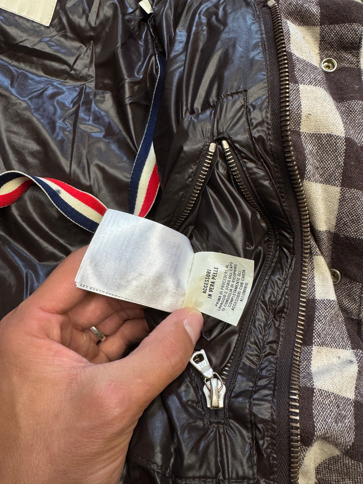 MONCLER X VISVIM BOROSIRI PLAID PUFFER JACKET (M)