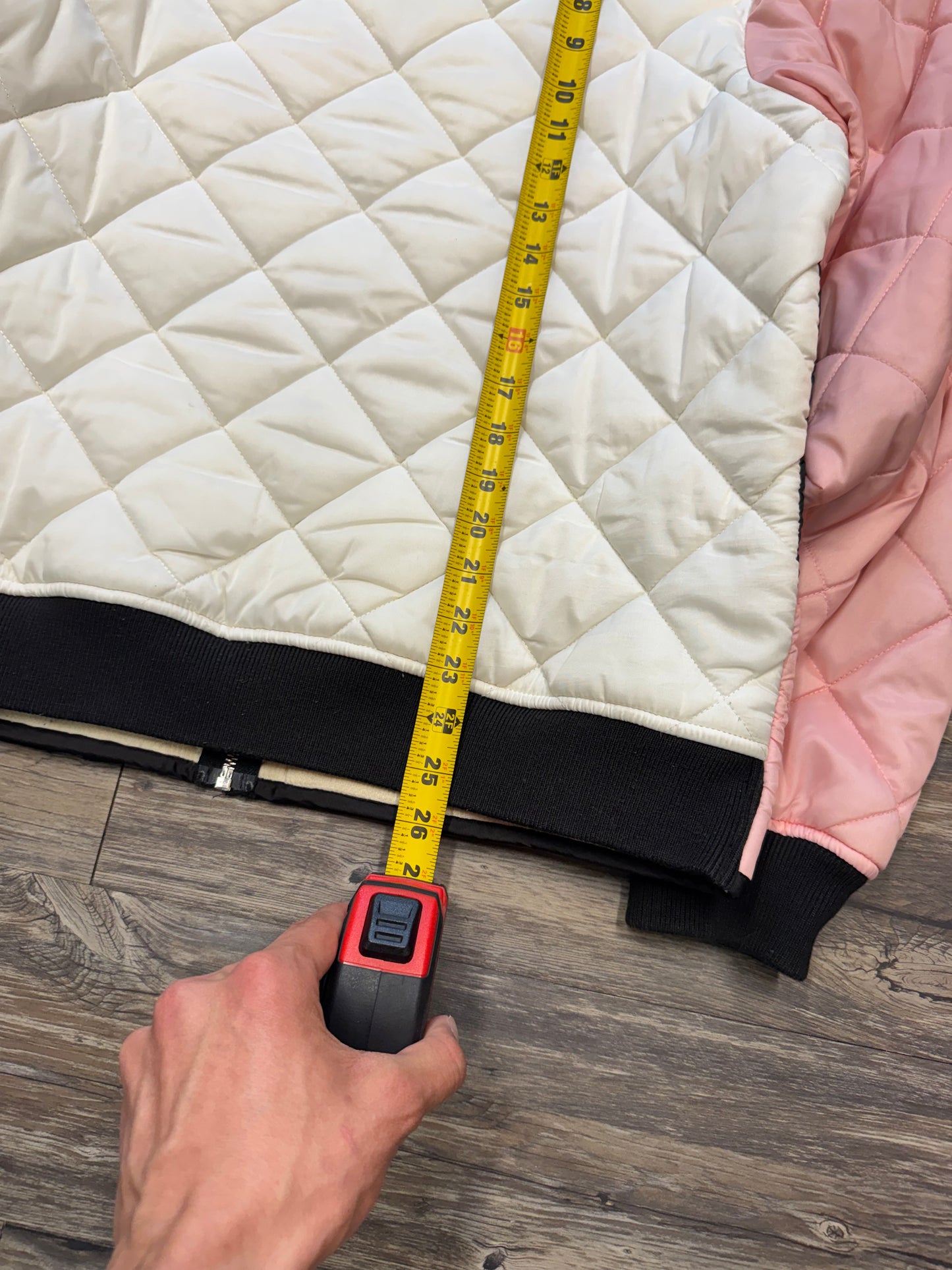 SUPREME FW16 QUILTED WAFFLE ZIP-UP JACKET (M)