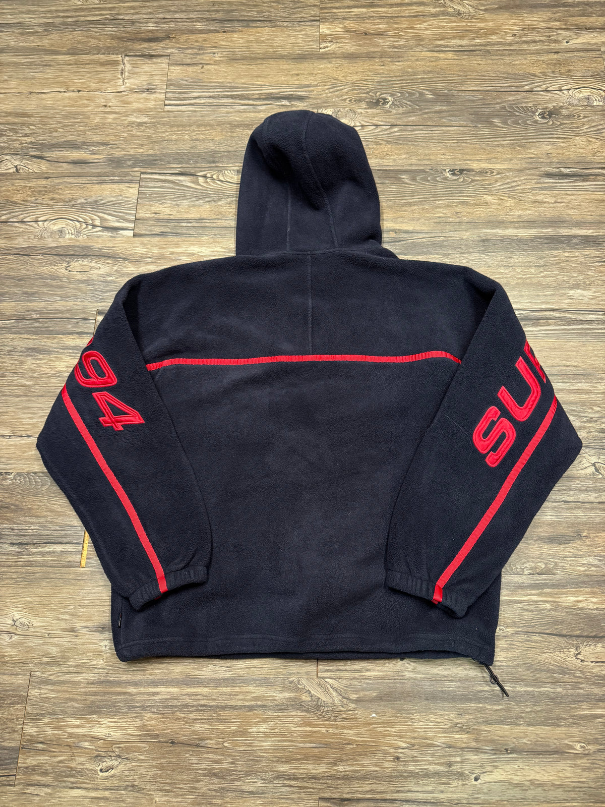 SUPREME QUARTER-ZIP HOODED FLEECE (L)