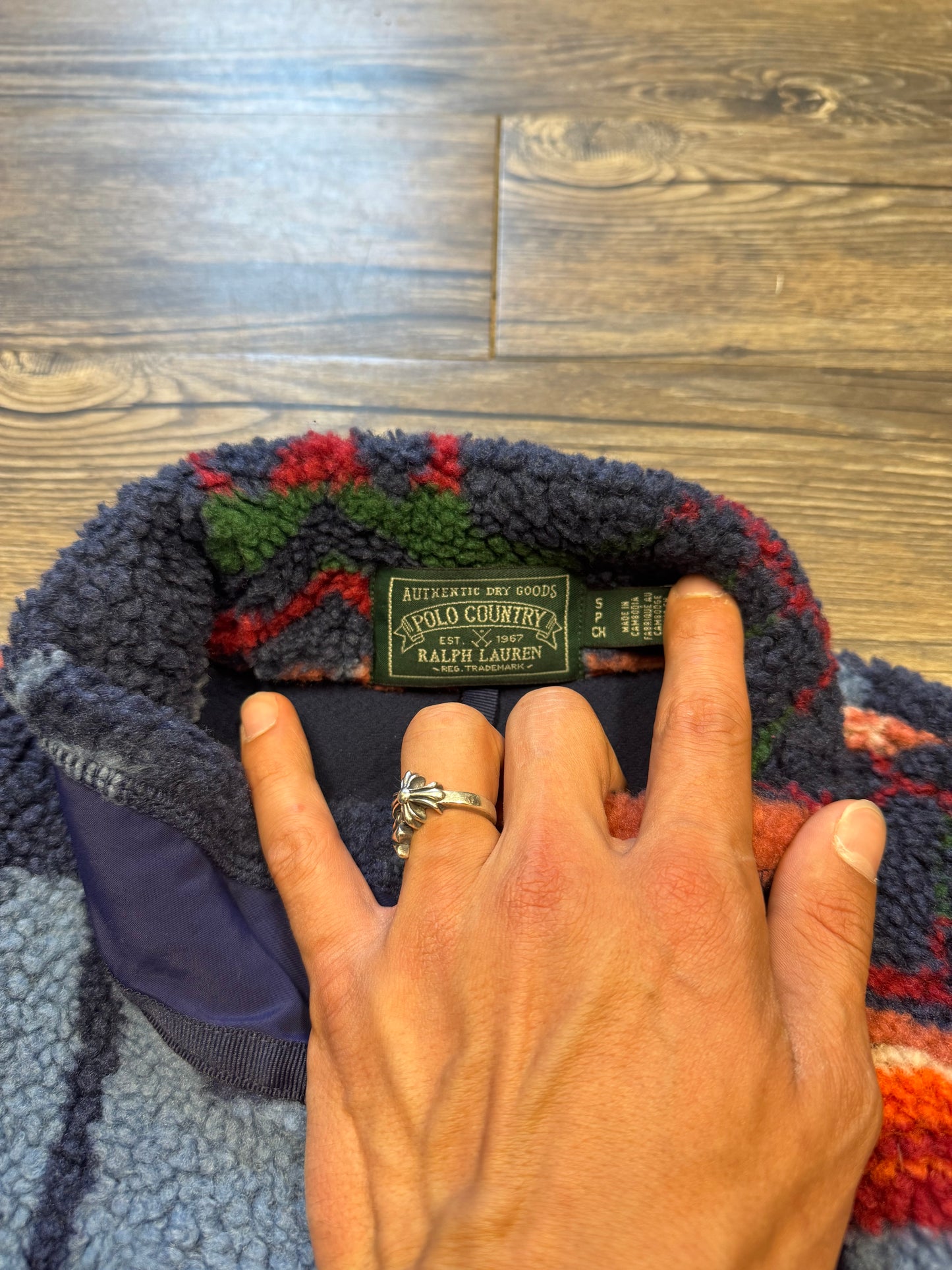 POLO COUNTRY PAINTED FLEECE JACKET (S)