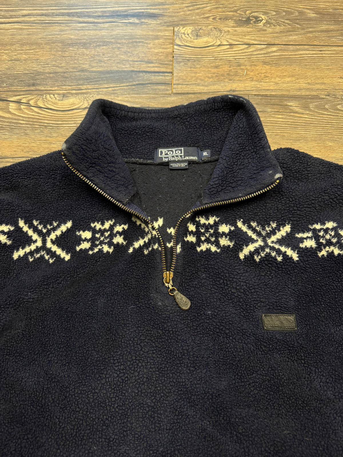 POLO RALPH LAUREN FLEECE QUARTER-ZIP (XL)