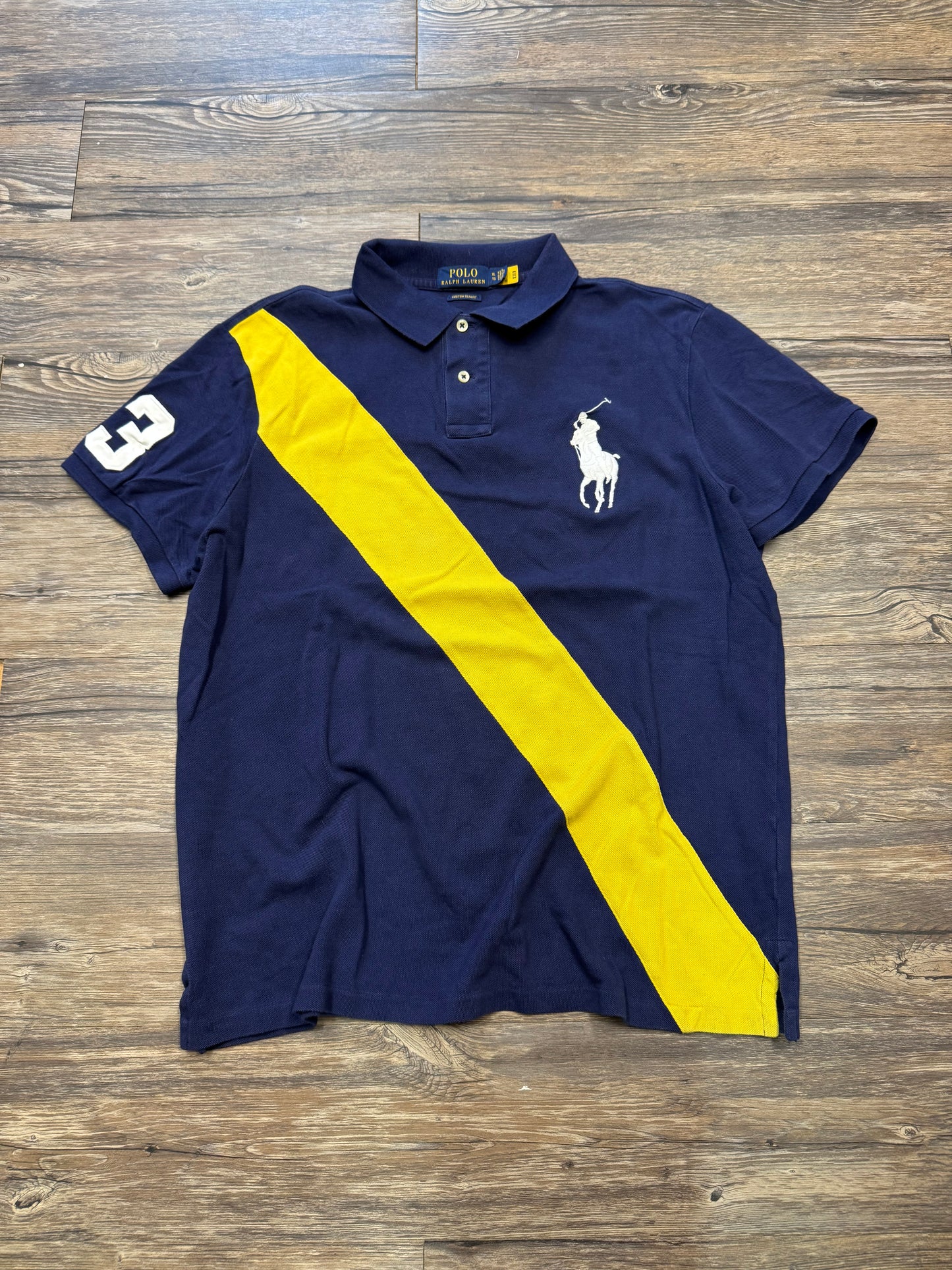POLO RALPH LAUREN BIG PONY STRIPER SHIRT (XL)