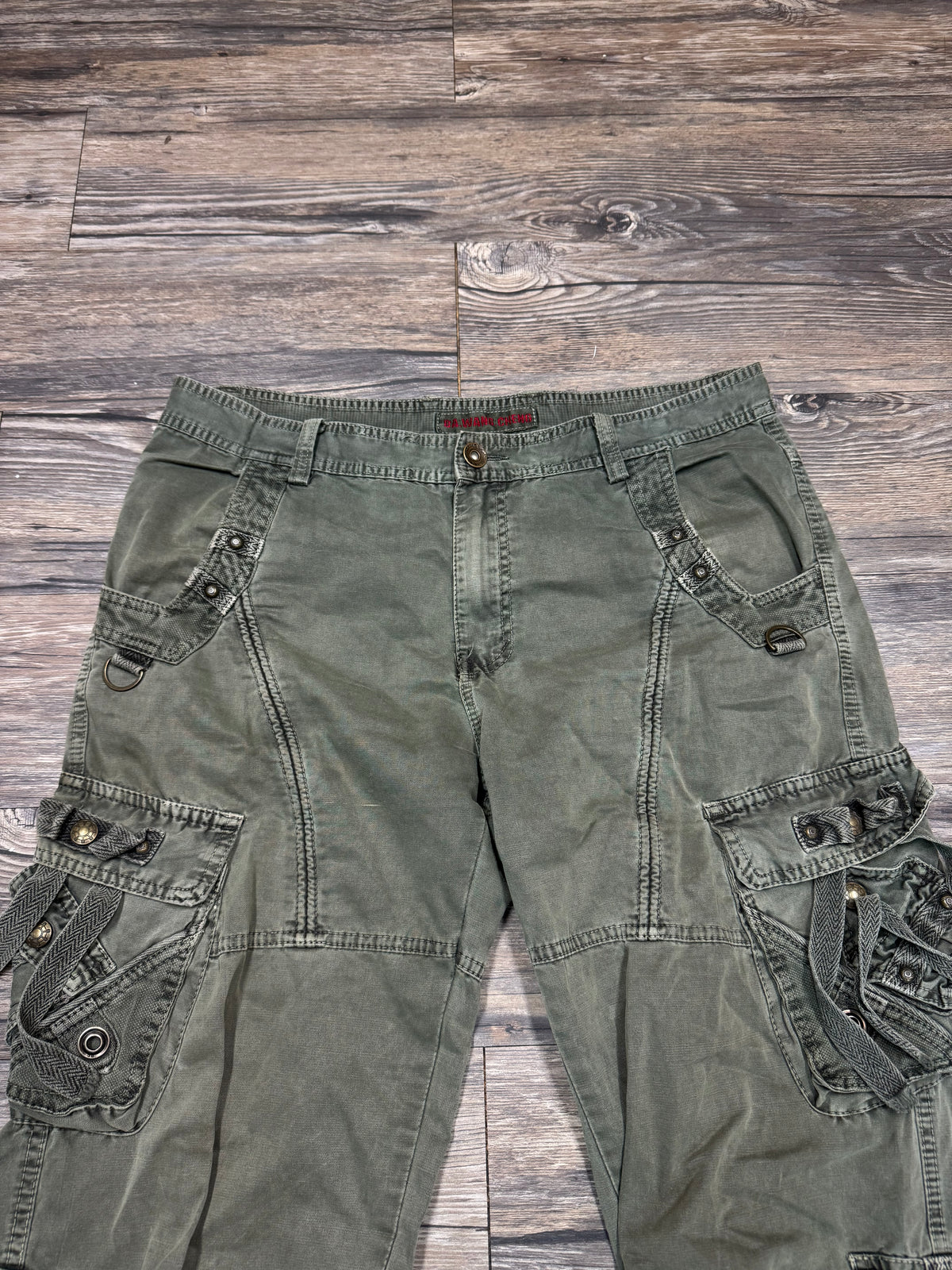 WANG CHENG RAVE STYLE CARGO PANTS (36)