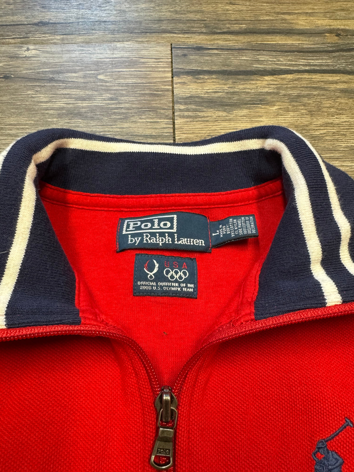 POLO RALPH LAUREN BEIJING USA OLYMPICS ATHLETIC JACKET (L)