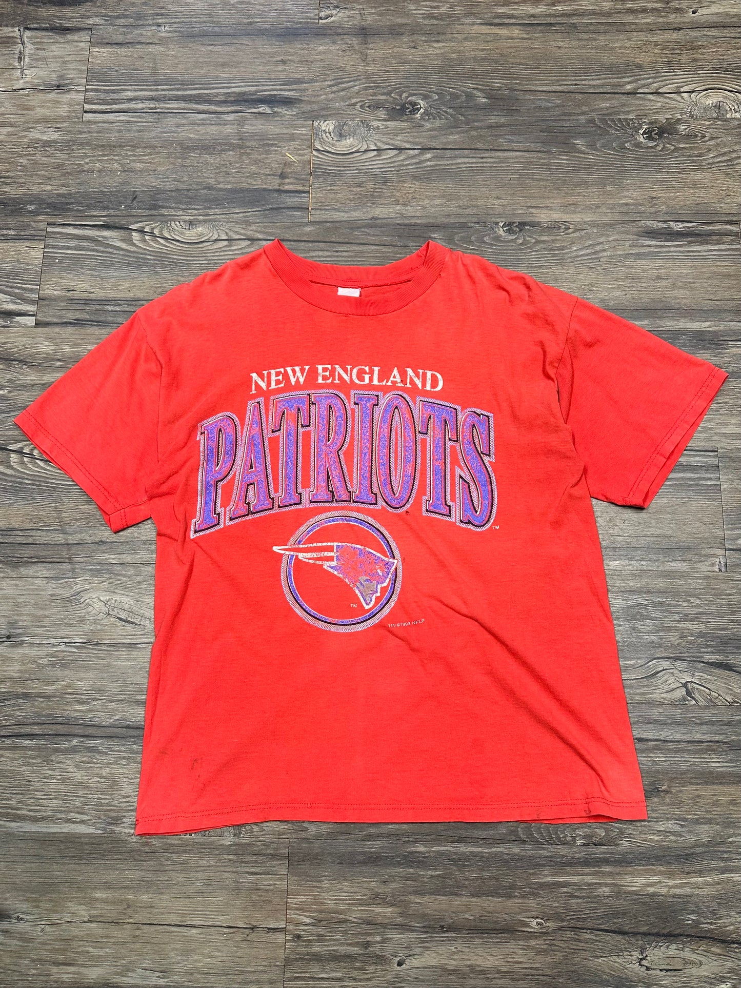 90’s NEW ENGLAND PATRIOTS LOGO T-SHIRT (XL)