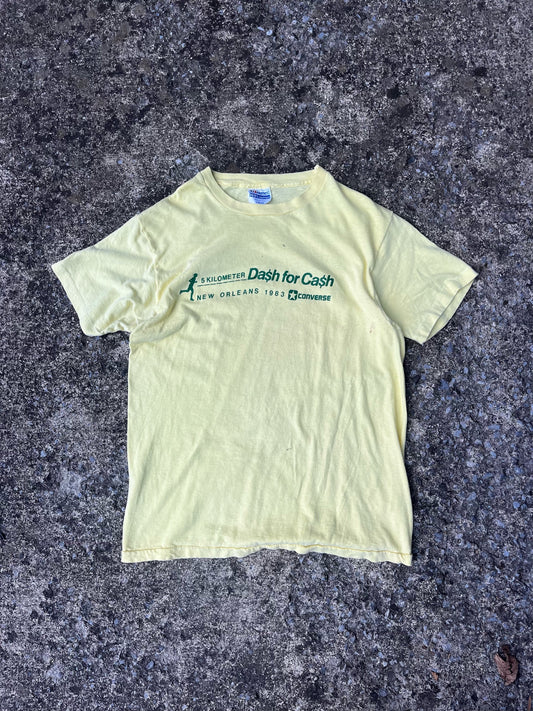 1983 DASH FOR CASH TEXT T-SHIRT (LARGE)