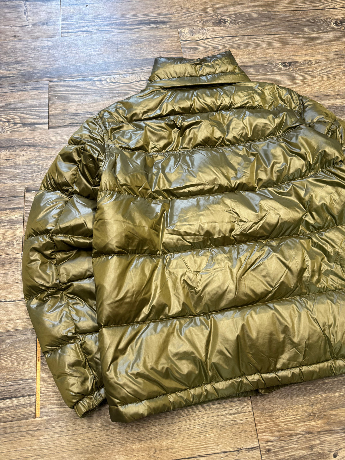 POLO RALPH LAUREN MILITARY GREEN PUFFER JACKET (M)