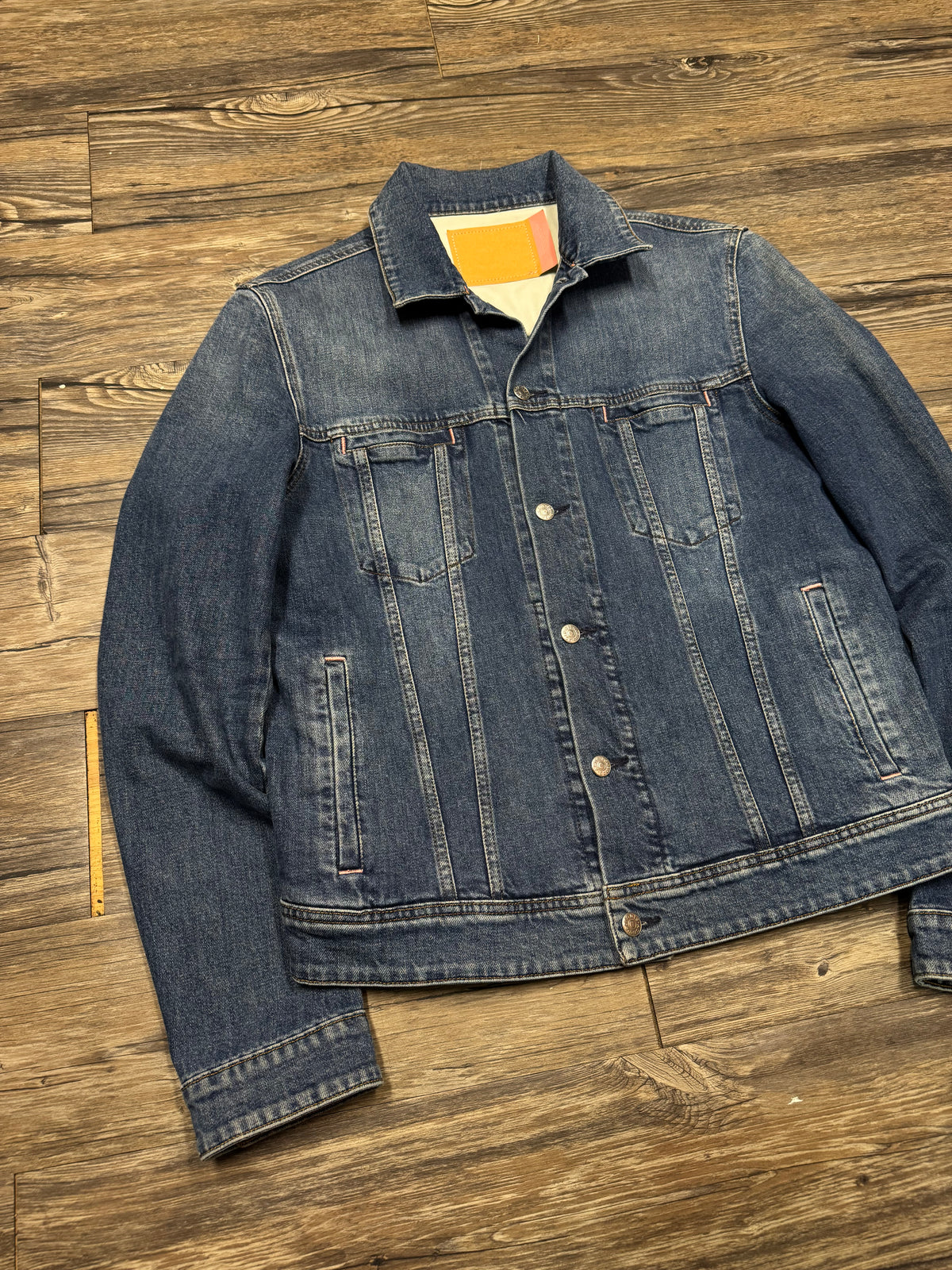 ACNE STUDIOS BLUE DENIM TRUCKER JACKET (50)