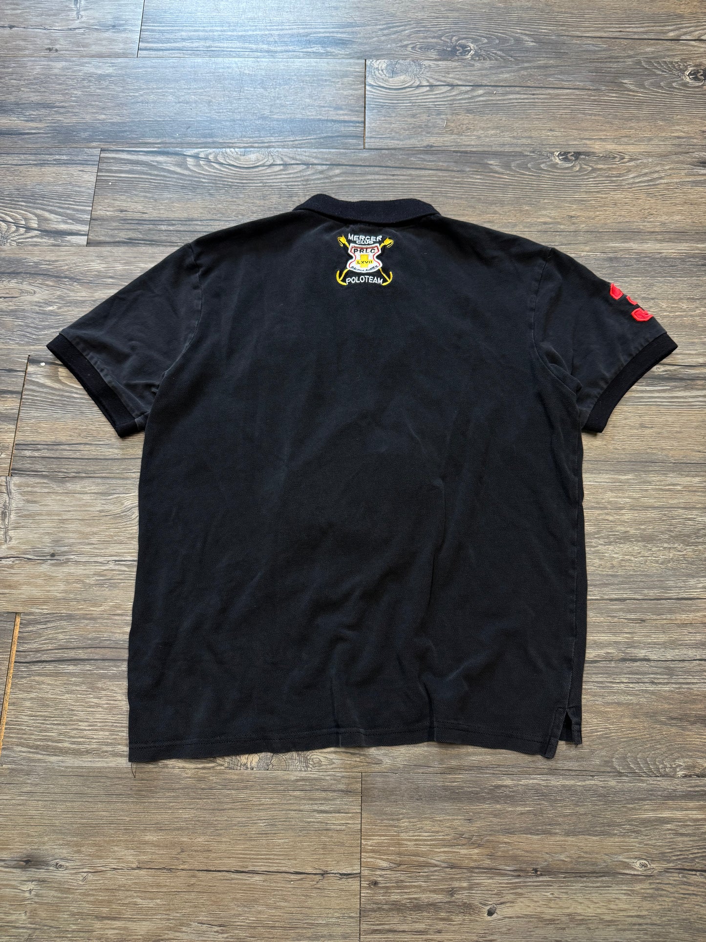 POLO RALPH LAUREN MERCER CLUB STAMPED STRIPER CREST T-SHIRT (M)
