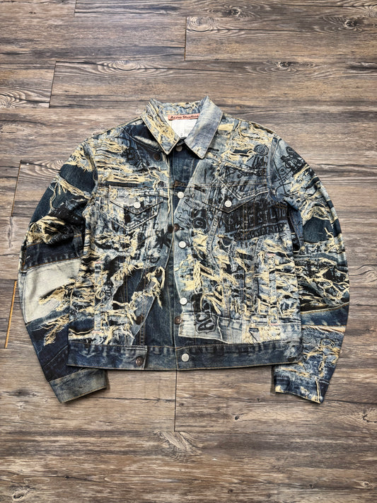 ACNE STUDIOS TROMP L'OEIL JEAN JACKET (L)
