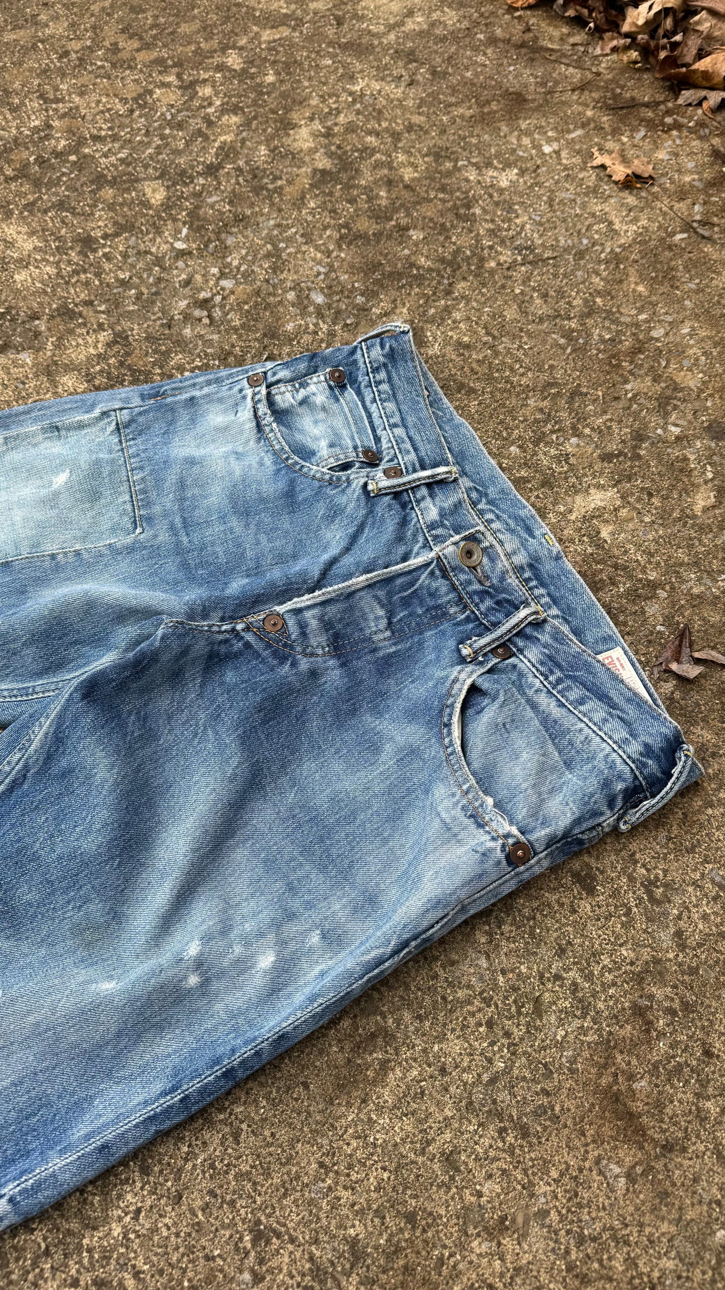 EVISU DISTRESSED & REPAIRED DENIMS (29)