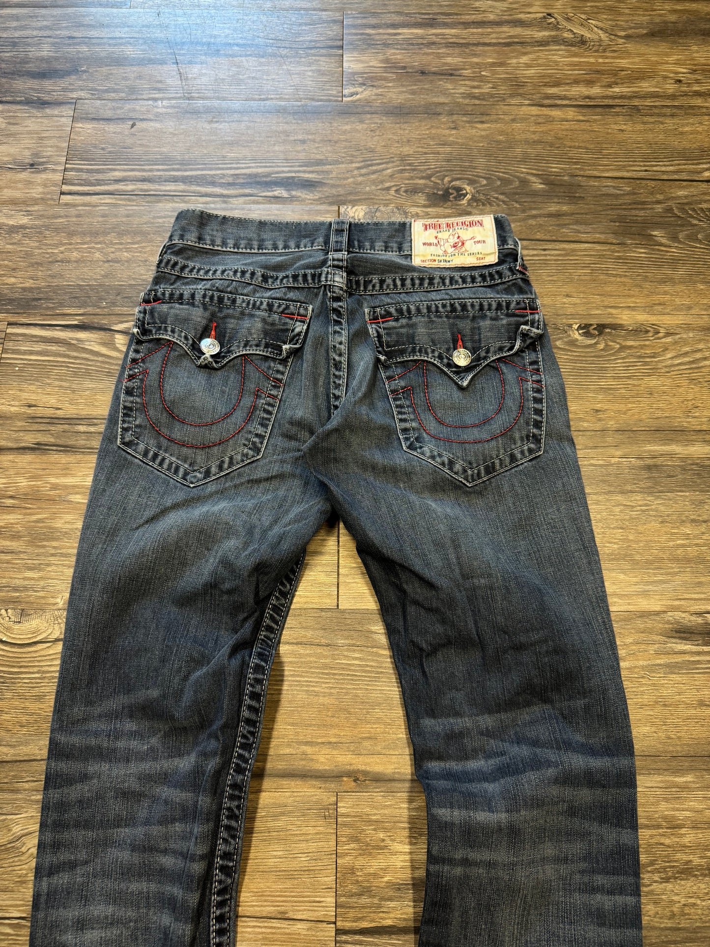 TRUE RELIGION RICKY STRAIGHT FLAP JEANS (30)