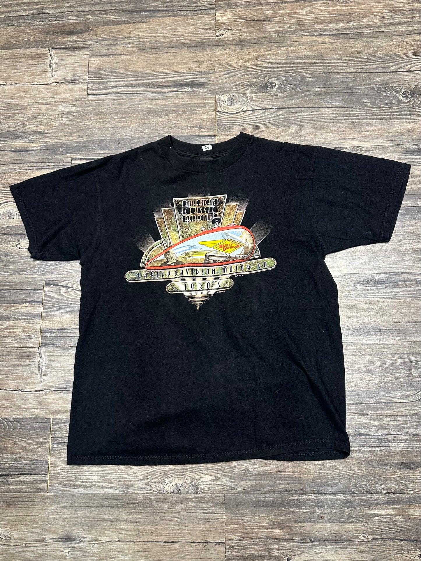 90’s AMERICAN CLASSICS HARLEY DAVIDSON GRAPHIC T-SHIRT (XL)