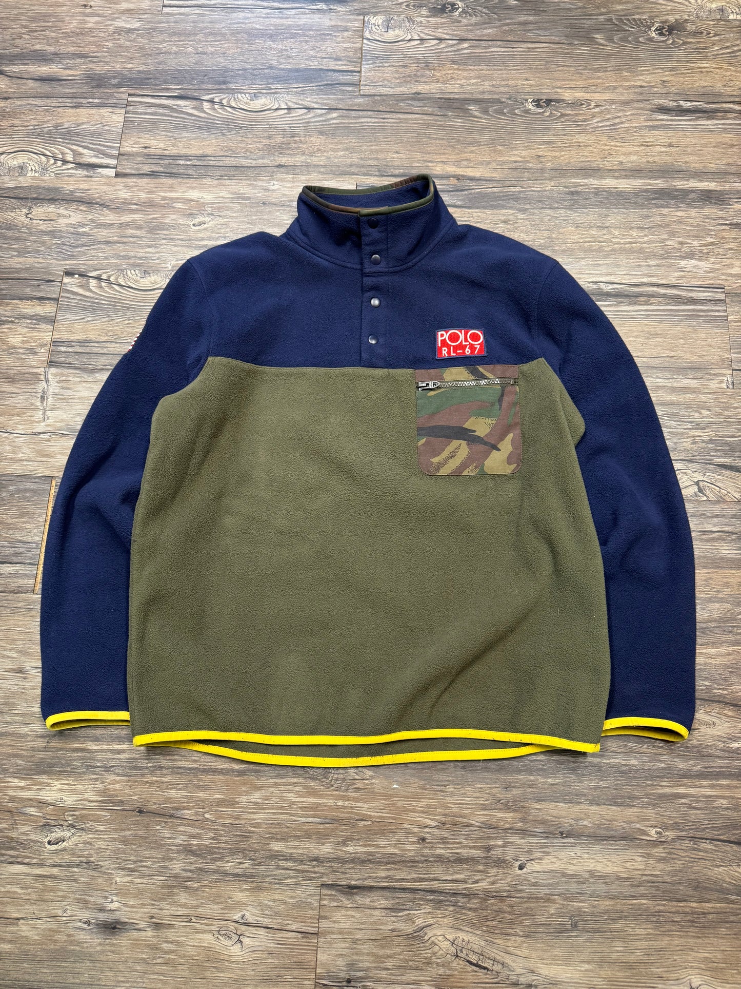 POLO RALPH LAUREN QUARTER SNAP FLEECE (L)