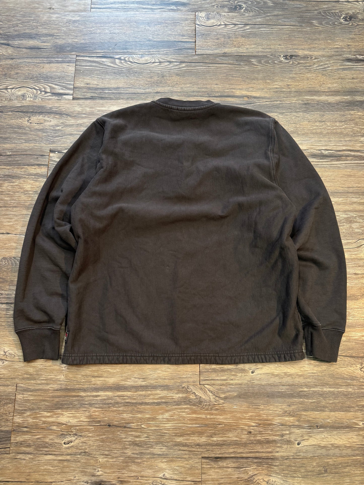 STUSSY WORKWEAR FADED BLACK HENLEY (L)
