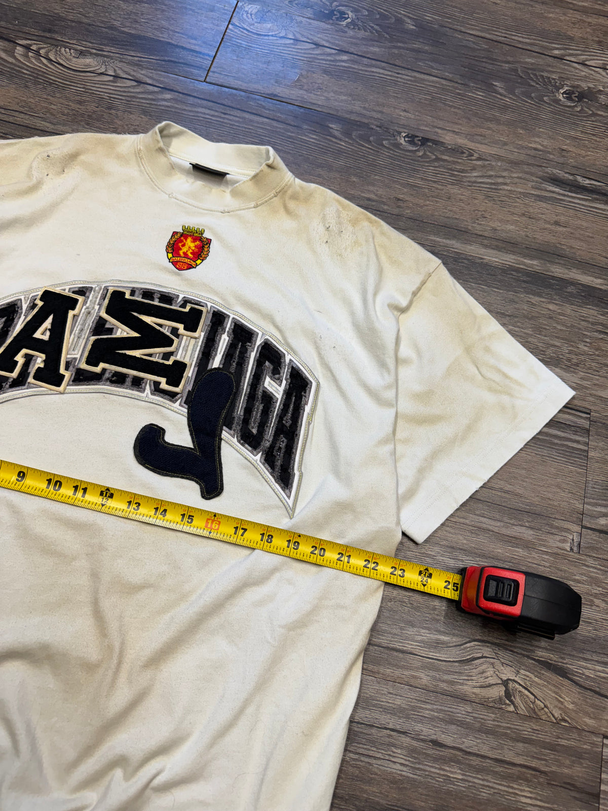 BALENCIAGA MISMATCH LOGO CREWNECK T-SHIRT (2)
