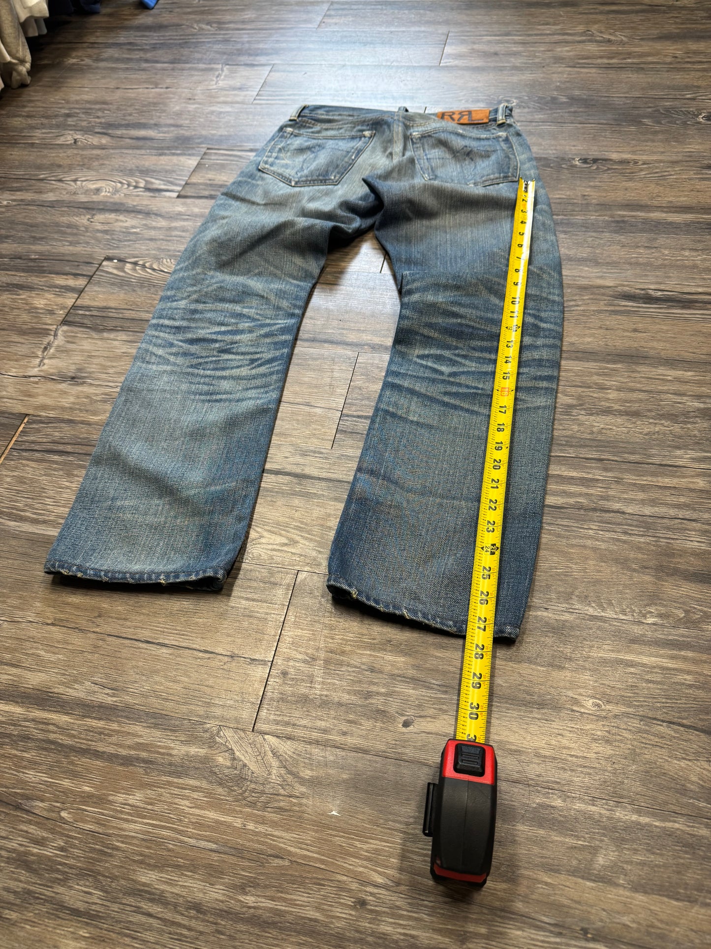 DOUBLE RL LIGHTWASH STRAIGHT LEG JEANS (29)