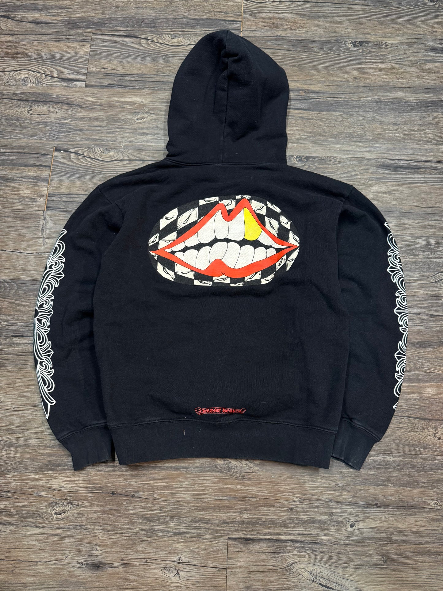 CHROME HEARTS X MATTY BOY FLORAL CHOMPER HOODIE (MEDIUM)