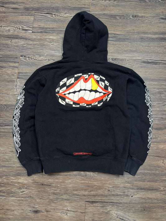 CHROME HEARTS X MATTY BOY FLORAL CHOMPER HOODIE (MEDIUM)