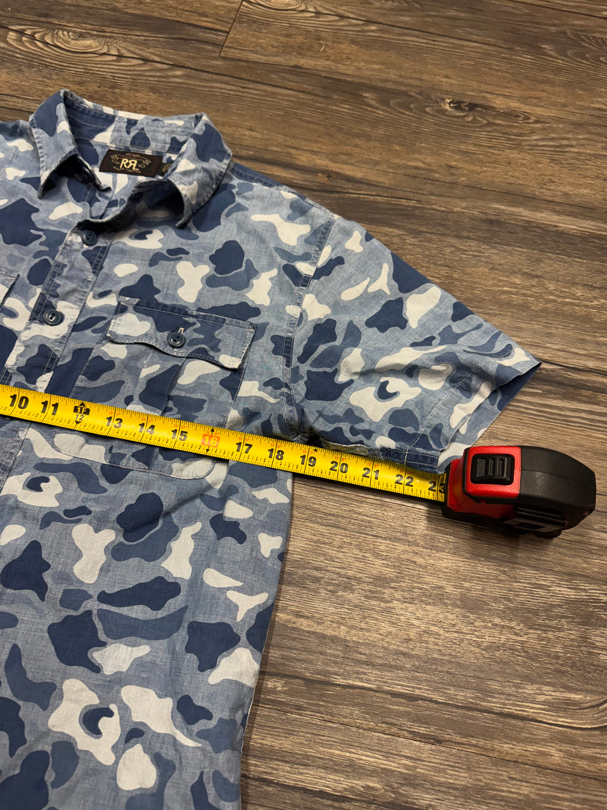 RRL CAMOFLAUGE BUTTON UP SHIRT (S)