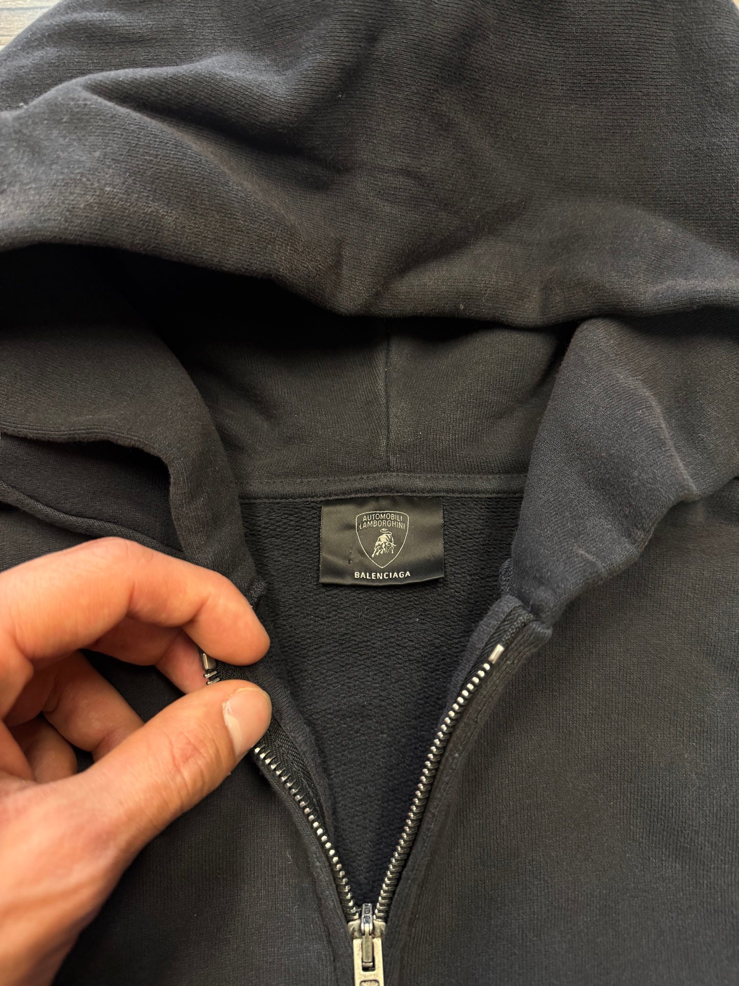 BALENCIAGA LAMBORGHINI ZIP UP HOODIE (L)