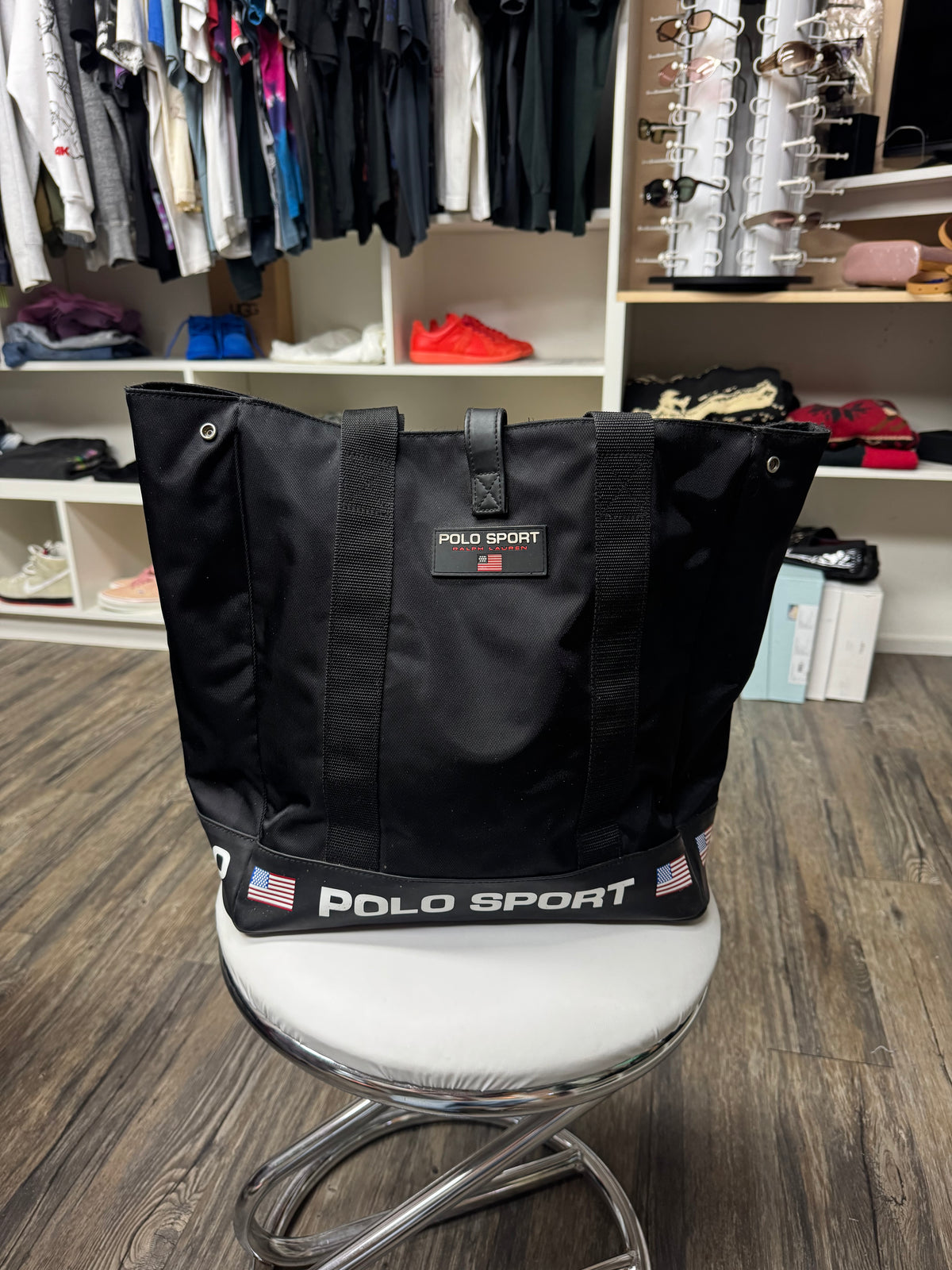 POLO SPORT 1990 NYLON TOTE BAG (OS)