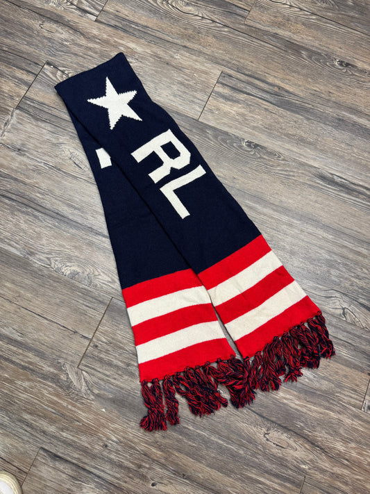 POLO RALPH LAUREN STRIPED OLYMPIC STAR STADIUM SCARF (OS)