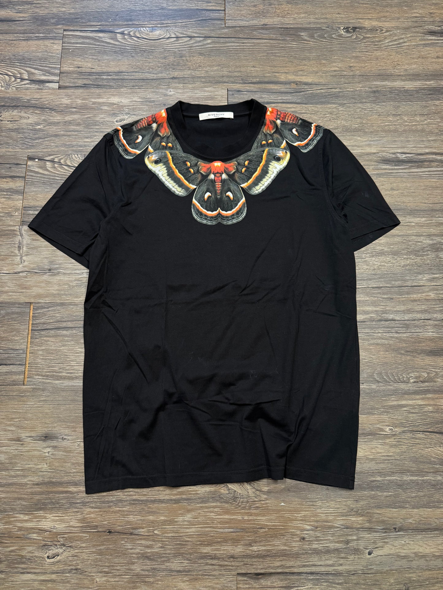 GIVENCHY SS2015 BUTTERFLY NECK T-SHIRT (XL)