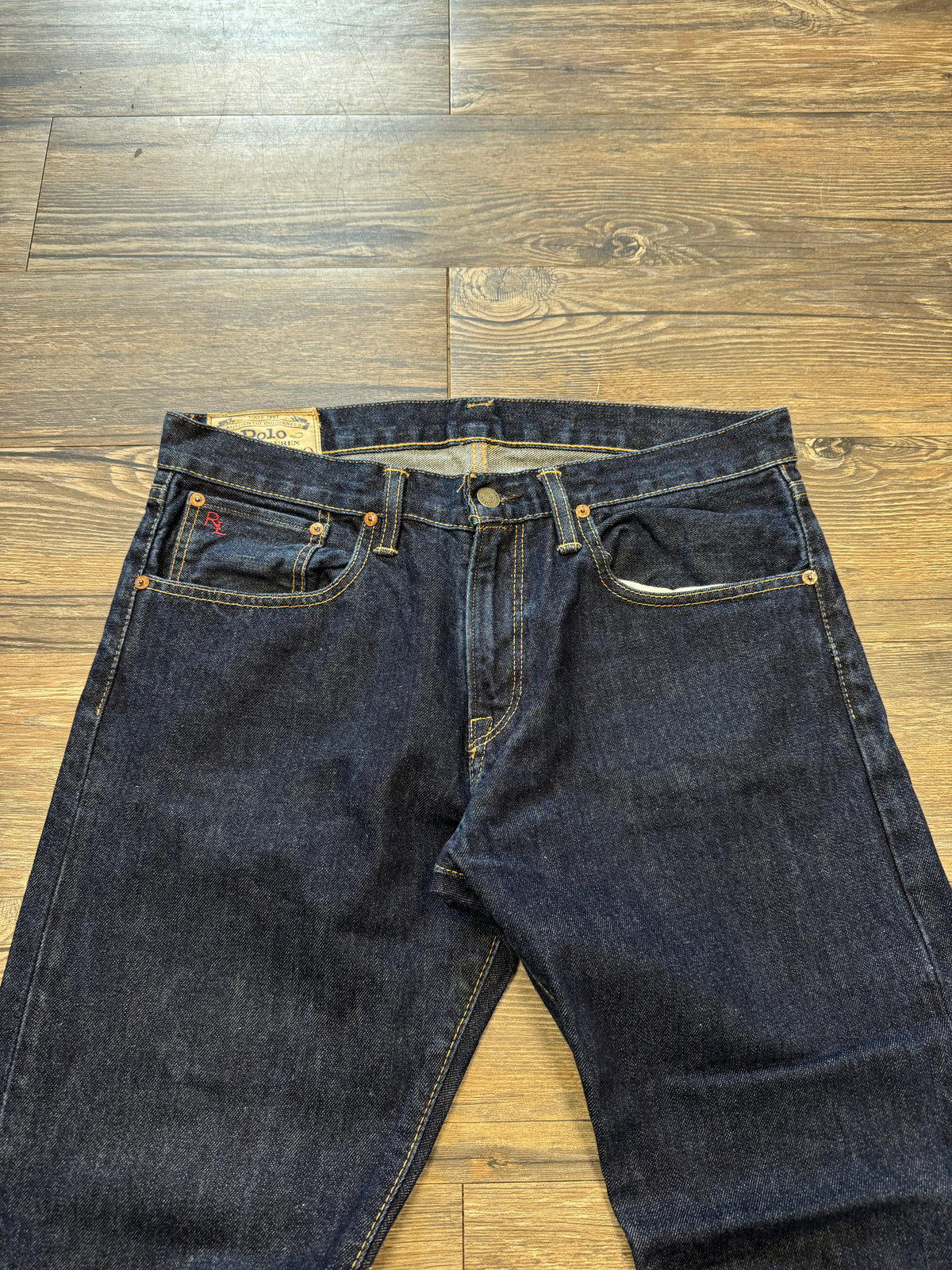 POLO RALPH LAUREN DARKWASH DENIM JEANS (30)