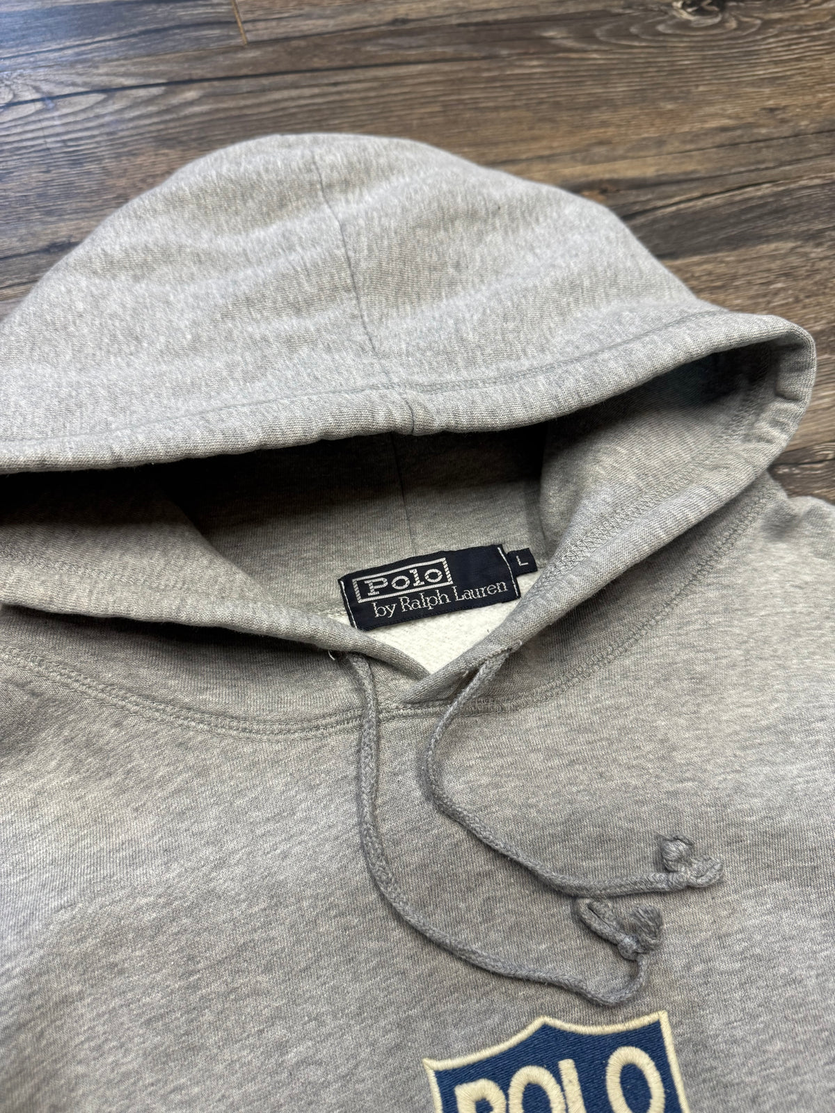 POLO RALPH LAUREN BLACK LABEL K SWISS EMBLEM HOODIE (L)