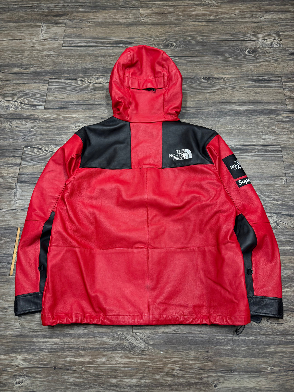 SUPREME X THE NORTH FACE LEATHER DOWN MOUNTAIN PARKA (M)