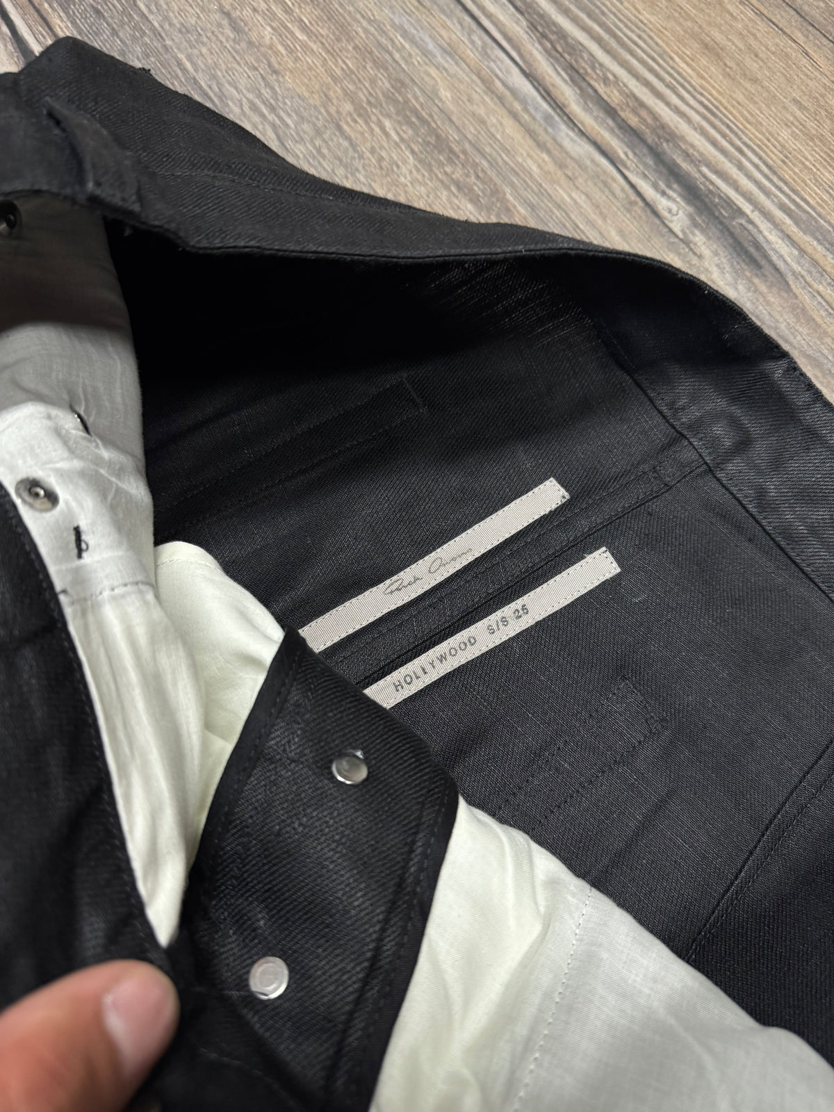 RICK OWENS SS25 GETH CUT DENIM JEANS (32)