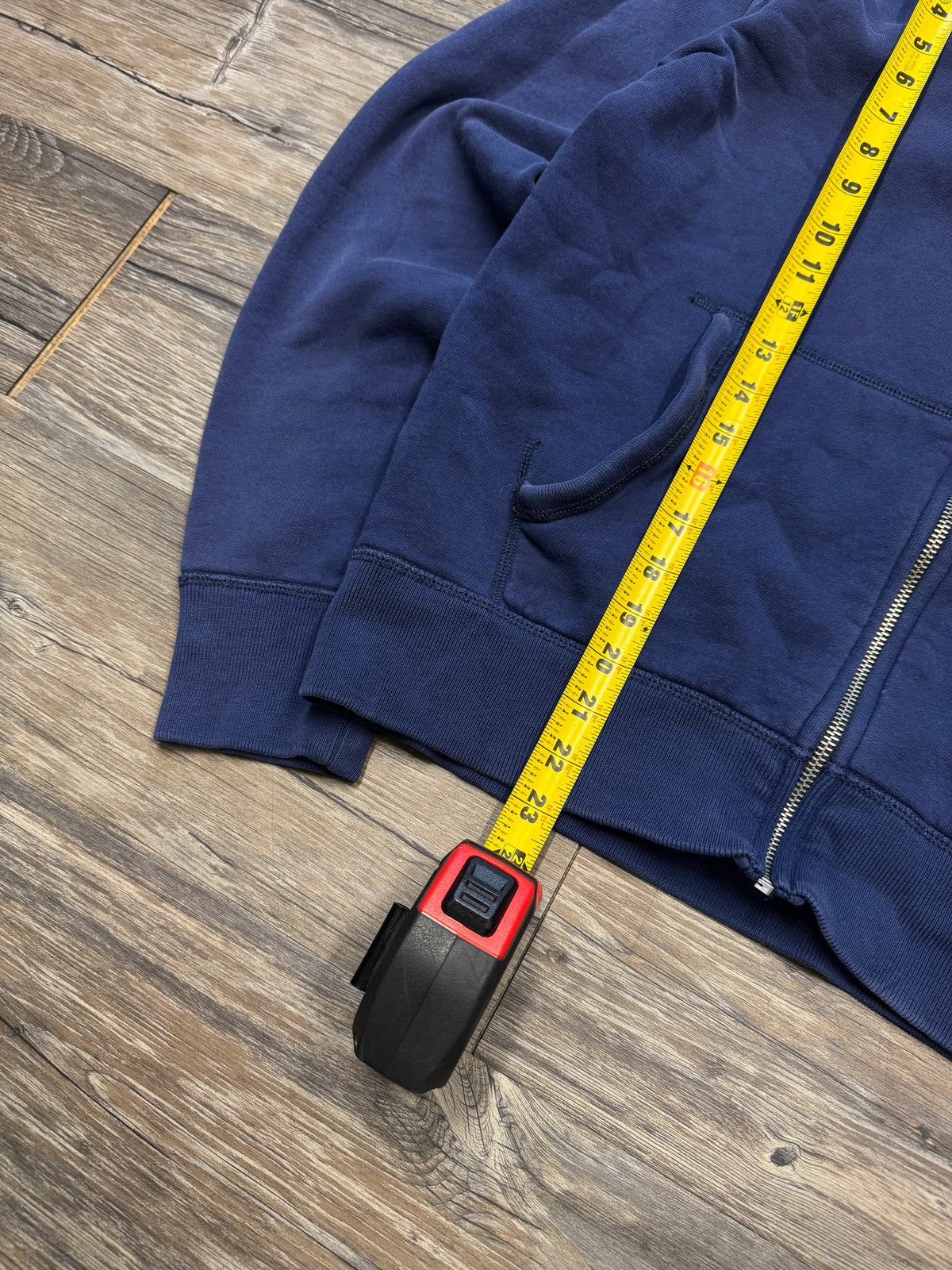 POLO RALPH LAUREN FADED TARTAN HOOD ZIP-UP (M)