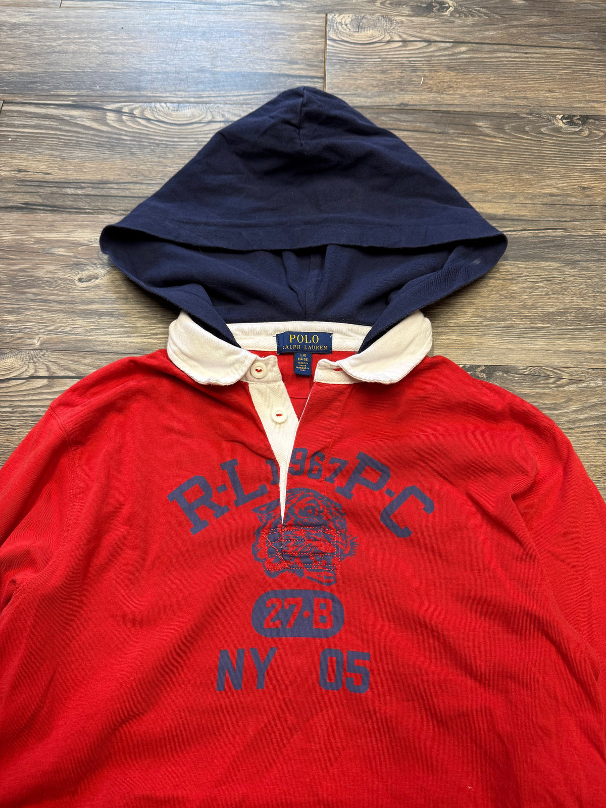 POLO RALPH LAUREN RLPC HOODED HENLEY (XS)