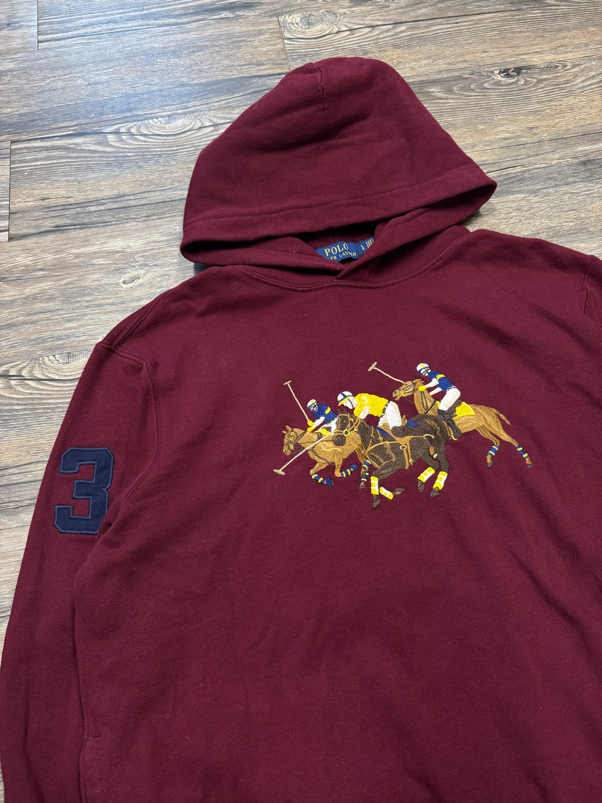 POLO RALPH LAUREN TRIPLE PONY HOODIE (L)