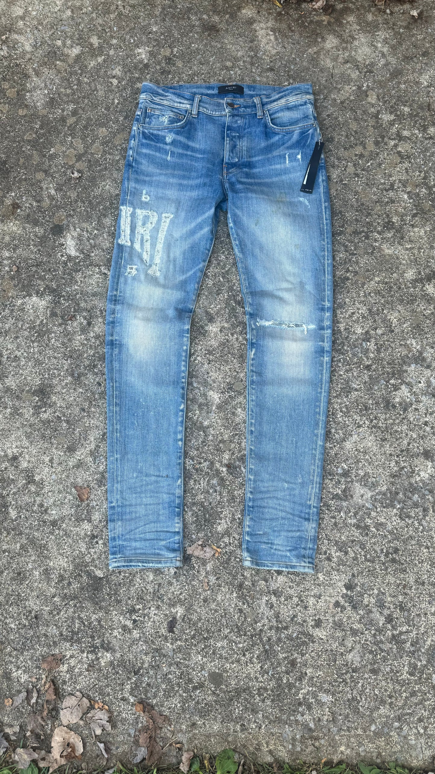 AMIRI LOGO SKINNY JEANS (32?)