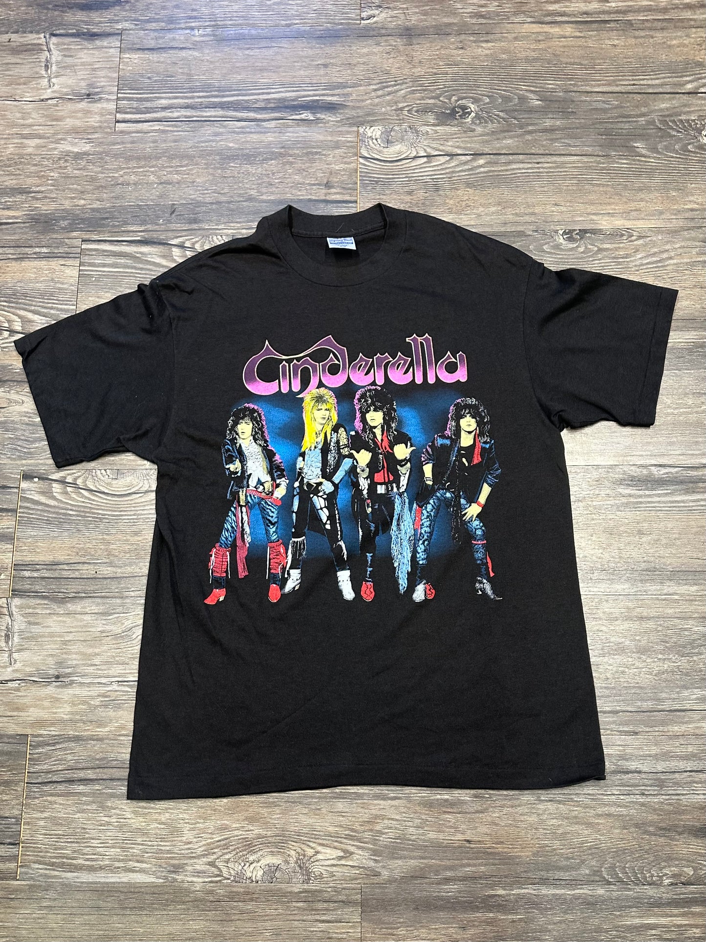 VINTAGE CINDERELLA GRAPHIC BAND T-SHIRT (XL)
