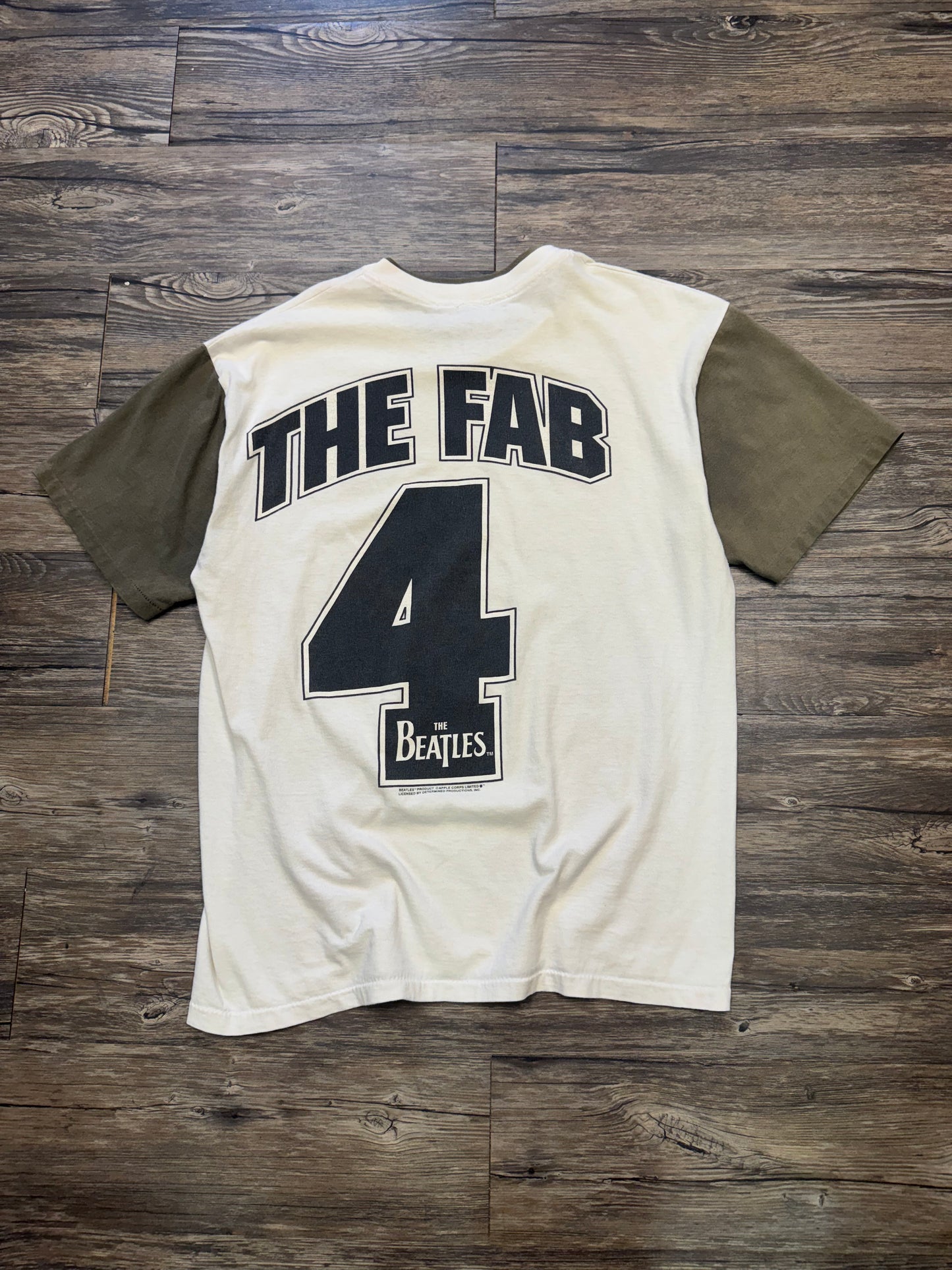 THE BEATLES 90s 2TONE ‘THE FAB FOUR’ T-SHIRT (L)