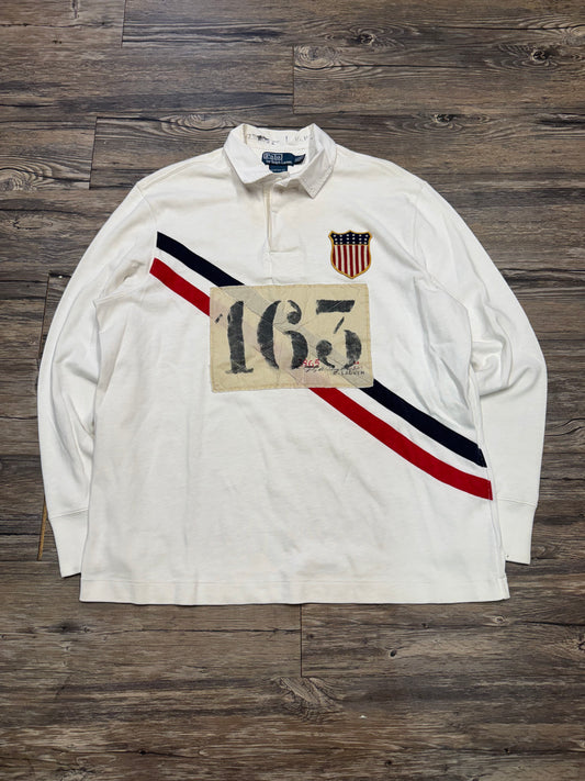 POLO RALPH LAUREN LS '163' POLO (XL)
